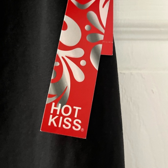 Hot Kiss Womens Tank Top Black Pullover Mock Neck Size Large, made in - Picture 6 of 12